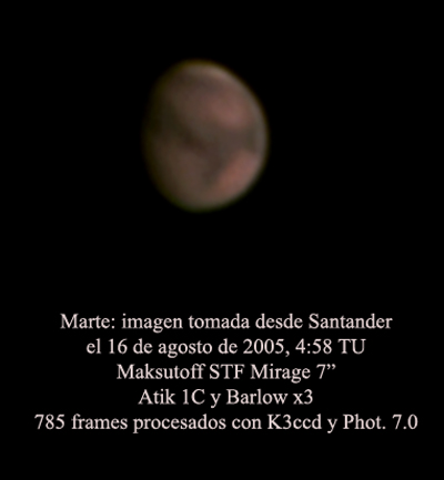 Marte - agosto 2005
